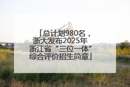 总计划980名，浙大发布2025年浙江省“三位一体”综合评价招生简章