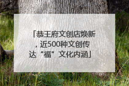 恭王府文创店焕新，近500种文创传达“福”文化内涵
