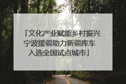 文化产业赋能乡村振兴 宁波援疆助力新疆库车入选全国试点城市