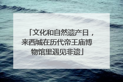 文化和自然遗产日，来西城在历代帝王庙博物馆里遇见非遗