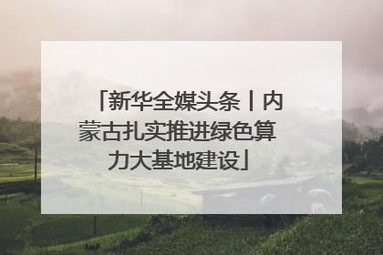 新华全媒头条丨内蒙古扎实推进绿色算力大基地建设