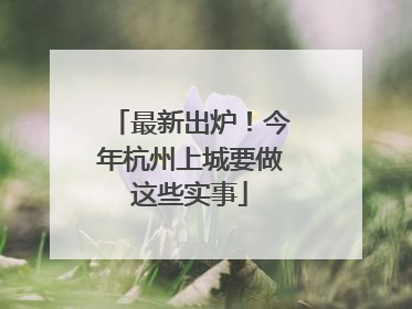 最新出炉！今年杭州上城要做这些实事