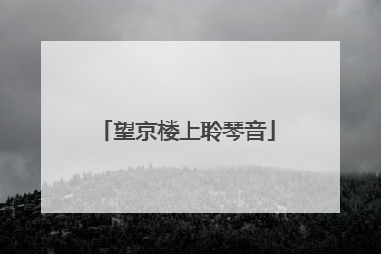 望京楼上聆琴音