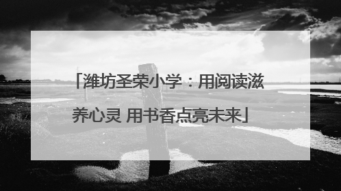 潍坊圣荣小学：用阅读滋养心灵 用书香点亮未来