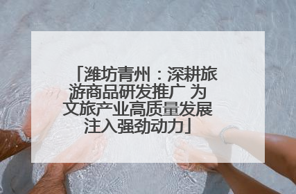 潍坊青州：深耕旅游商品研发推广 为文旅产业高质量发展注入强劲动力