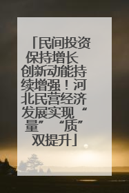 民间投资保持增长 创新动能持续增强！河北民营经济发展实现“量”“质”双提升