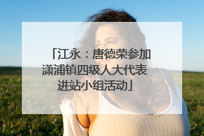 江永：唐德荣参加潇浦镇四级人大代表进站小组活动
