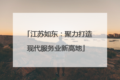 江苏如东：聚力打造现代服务业新高地