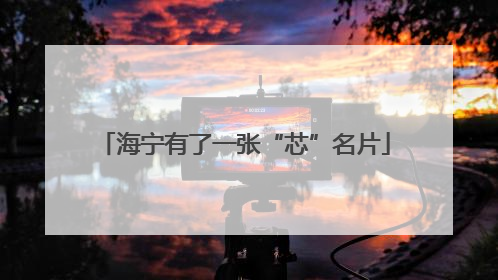 海宁有了一张“芯”名片