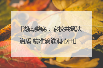 湖南娄底：家校共筑法治盾 精准滴灌润心田