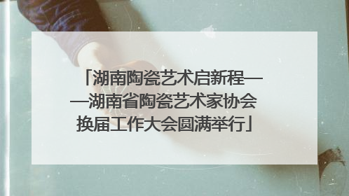 湖南陶瓷艺术启新程——湖南省陶瓷艺术家协会换届工作大会圆满举行