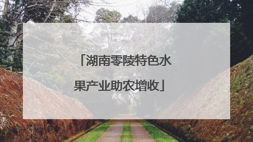 湖南零陵特色水果产业助农增收