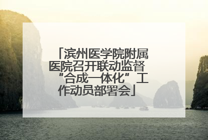滨州医学院附属医院召开联动监督“合成一体化”工作动员部署会