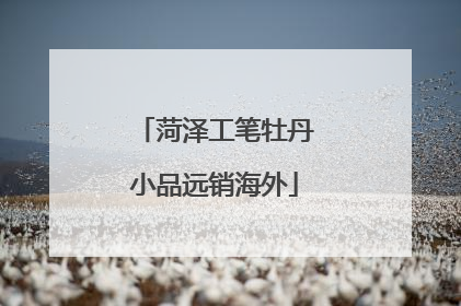菏泽工笔牡丹小品远销海外