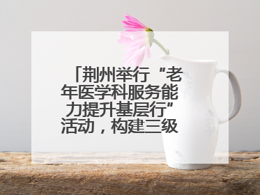 荆州举行“老年医学科服务能力提升基层行”活动，构建三级联动健康网