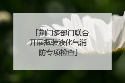 荆门多部门联合开展瓶装液化气消防专项检查