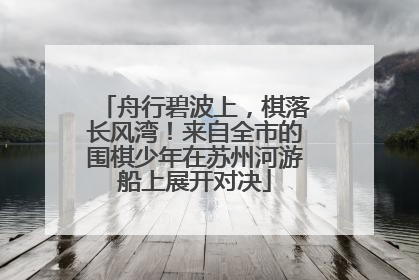 舟行碧波上，棋落长风湾！来自全市的围棋少年在苏州河游船上展开对决