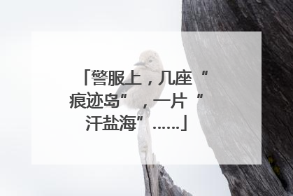 警服上，几座“痕迹岛”，一片“汗盐海”……