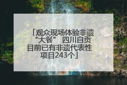 观众现场体验非遗“大餐” 四川自贡目前已有非遗代表性项目243个