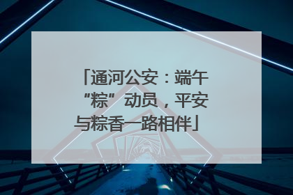 通河公安：端午“粽”动员，平安与粽香一路相伴