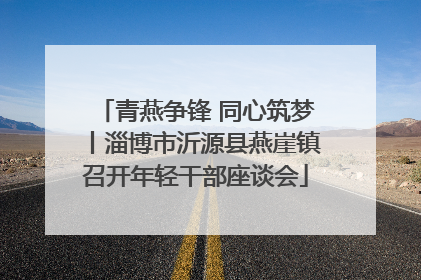 青燕争锋 同心筑梦丨淄博市沂源县燕崖镇召开年轻干部座谈会