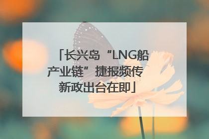 长兴岛“LNG船产业链”捷报频传 新政出台在即