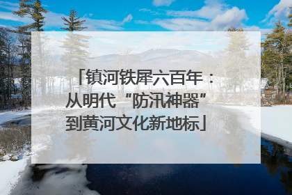 镇河铁犀六百年：从明代“防汛神器”到黄河文化新地标