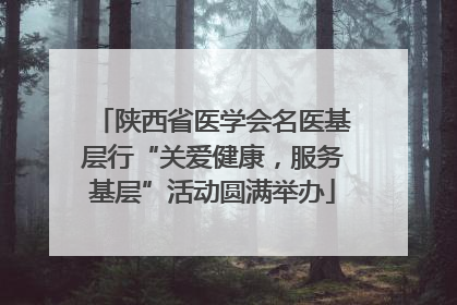 陕西省医学会名医基层行“关爱健康，服务基层”活动圆满举办