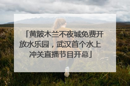 黄陂木兰不夜城免费开放水乐园，武汉首个水上冲关直播节目开幕