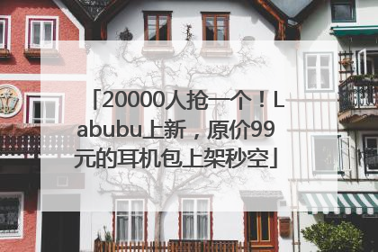 20000人抢一个！Labubu上新，原价99元的耳机包上架秒空