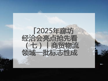 2025年廊坊经洽会亮点抢先看(七)丨商贸物流领域一批标志性成果将集中发布