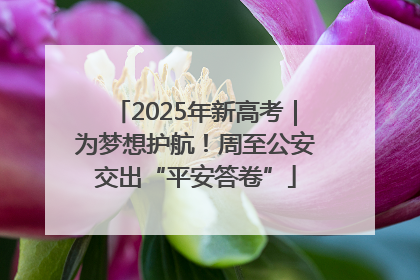 2025年新高考｜为梦想护航！周至公安交出“平安答卷”