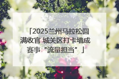 2025兰州马拉松圆满收官 城关区打卡墙成赛事“流量担当”