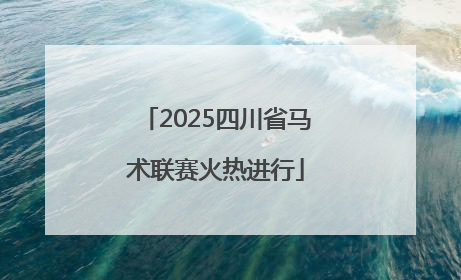 2025四川省马术联赛火热进行