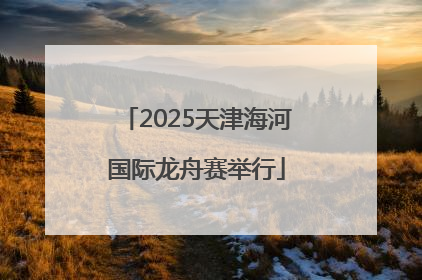 2025天津海河国际龙舟赛举行