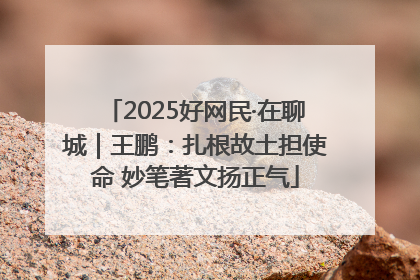 2025好网民·在聊城｜王鹏：扎根故土担使命 妙笔著文扬正气