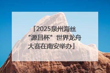 2025泉州海丝“源昌杯”世界龙舟大赛在南安举办