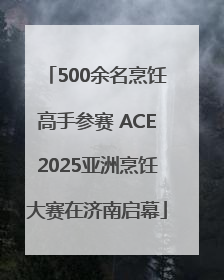 500余名烹饪高手参赛 ACE2025亚洲烹饪大赛在济南启幕