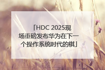 HDC 2025现场重磅发布华为在下一个操作系统时代的棋