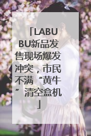 LABUBU新品发售现场爆发冲突，市民不满“黄牛”清空盒机
